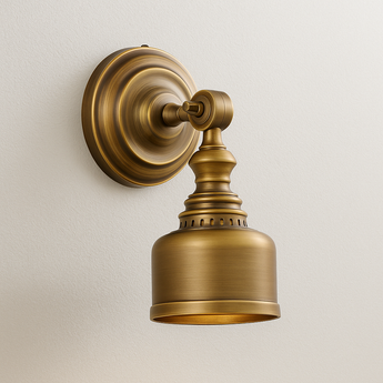 Luminária Arandela Moderna Minimalista Metal Ertalie - Ø12,5x24,5cm / Latão - ORNE™