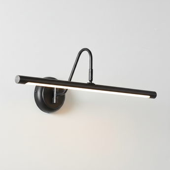 Luminária Arandela Ajustável Moderna Minimalista Metal Linear Preto LED Funghi — ORNE