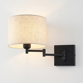 Luminária Arandela Articulada Moderna Clássica Tecido Metal Lovere — ORNE