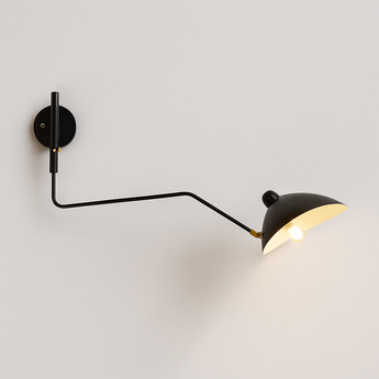 Luminária Arandela Moderna Minimalista Articulada Nerth - 1 cúpula / 65cm - ORNE™