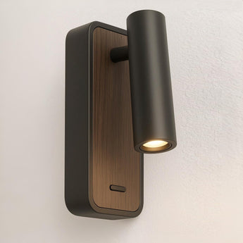 Luminária Arandela Moderna Minimalista Articulada Metal LED Nix - Preto / Spot / Branco Quente (3000K) - ORNE™