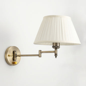 Luminária Arandela Clássica Minimalista Articulada Metal Tecido Arnaud — ORNE