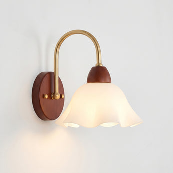 Luminária Arandela Clássica Minimalista Metal Madeira Vidro Camaná — ORNE