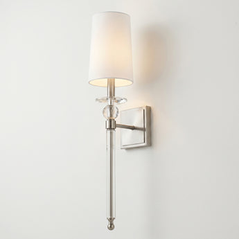 Luminária Arandela Clássica Moderna Tecido Cristal Post — ORNE