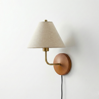 Luminária Arandela Clássica Moderna Tecido Metal Levice — ORNE