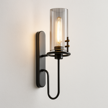 Luminária Arandela Moderna Minimalista Articulada Vidro Fatale - Incolor / 45cm - ORNE™