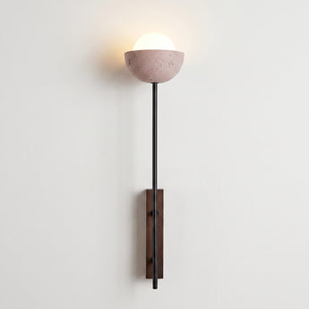 Luminária Arandela Moderna Minimalista Madeira Mármore Metal Puno — ORNE
