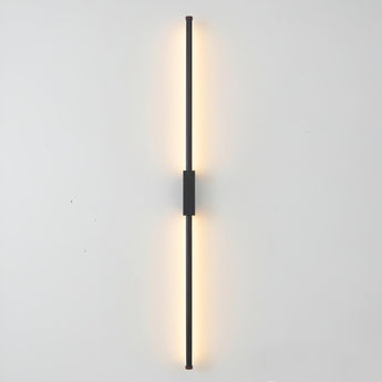 Luminária Arandela Moderna Minimalista Metal Linear Preto LED Papi — ORNE