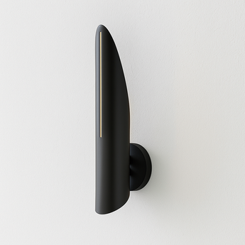 Luminária Arandela Moderna Minimalista Metal LED Scrub - Preto / Branco Quente (3000K) - ORNE™