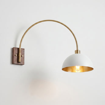 Luminária Arandela Moderna Minimalista Metal Madeira Touba — ORNE