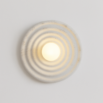 Luminária Arandela Moderna Minimalista Resina Arc Lux - Ø22cm / Branco Quente (3000K) - ORNE™