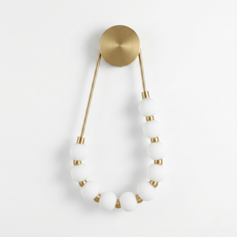 Luminária Arandela Moderna Minimalista Vidro Metal Globos LED Louise — ORNE
