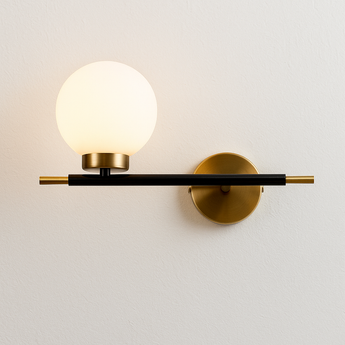 Luminária Arandela Moderna Minimalista Vidro Metal Globo Pick — ORNE