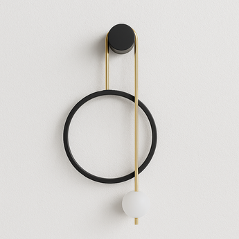 Luminária Arandela Moderna Minimalista Vidro Metal Globo LED Rope — ORNE