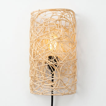 Luminária Arandela Rústica Minimalista Bambu Pilea — ORNE