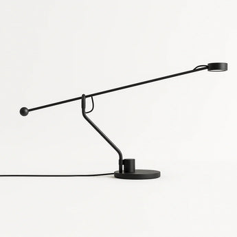 Luminária de Mesa Moderna Minimalista Articulada Metal LED Asti - Preto / Branco Quente (3000K) - ORNE™