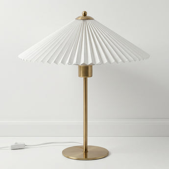 Luminária de Mesa Abajur Clássico Moderno Minimalista Papel Metal Pawa — ORNE