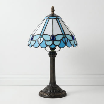 Luminária de Mesa Abajur Clássico Retrô Vintage Vidro Metal Jette — ORNE