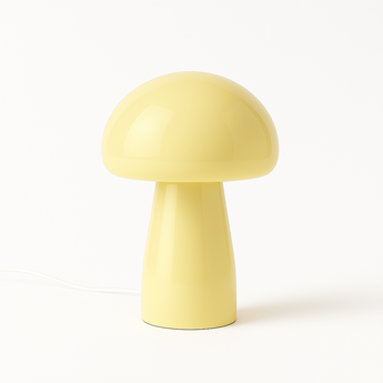 Luminária de Mesa Moderna Minimalista Vidro Bold - Amarelo / Ø16x20cm - ORNE™