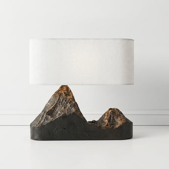 Luminária de Mesa Abajur Moderno Minimalista Resina Tecido Nyhavn — ORNE