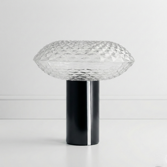 Luminária de Mesa Abajur Moderno Minimalista Vidro Metal LED Glen — ORNE