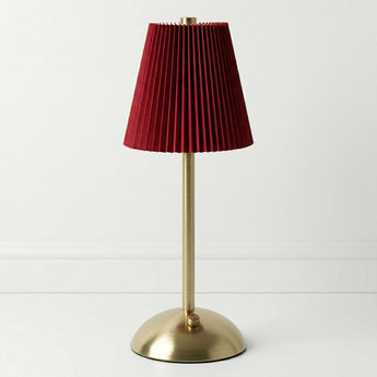 Luminária de Mesa Abajur Recarregável Clássico Minimalista Tecido Metal LED Gubbio — ORNE