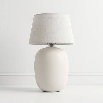 Luminária de Mesa Abajur Recarregável Moderno Clássico Cerâmica Tecido LED Ocho — ORNE