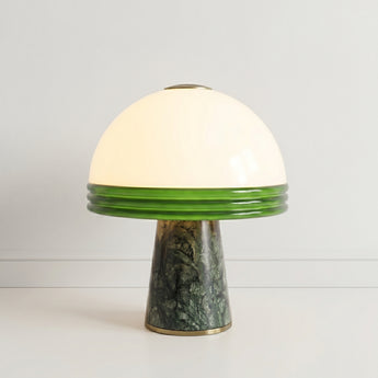 Luminária de Mesa Abajur Retrô Vintage Vidro Mármore LED Montego — ORNE