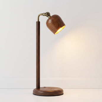 Luminária de Mesa Moderna Minimalista Madeira Metal Neiva — ORNE