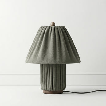 Luminária de Mesa Moderna Minimalista Metal Tecido Kidira — ORNE