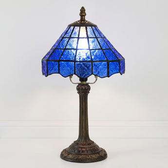 Luminária de Mesa Tiffany Retrô Minimalista Metal Resina Vidro Muar — ORNE