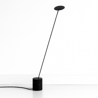 Luminária de Piso Coluna Moderna Minimalista Articulada Zippy - Preto - ORNE™