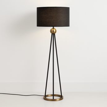 Luminária de Piso Coluna Retrô Vintage Moderna Metal Roost — ORNE
