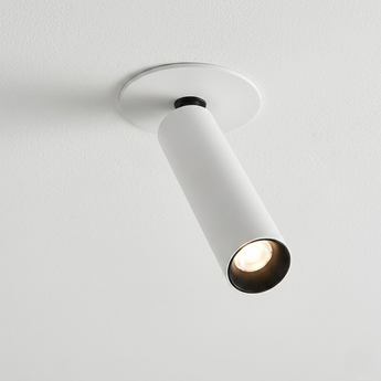 Luminária de Teto Plafon Embutir Redondo Direcionável Moderno Minimalista Metal LED Lontzen — ORNE