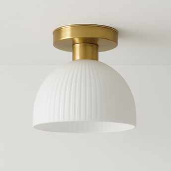 Luminária Plafon Moderna Minimalista Vidro Coulux - Branco - ORNE™
