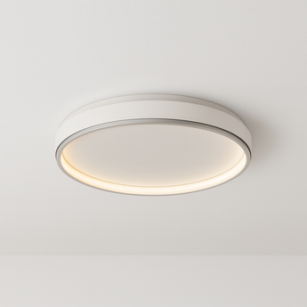 Luminária Plafon Moderna Minimalista LED Metal Odessa - Branco / Ø50cm / Branco Quente (3000K) / 54W - ORNE™