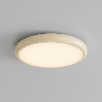 Luminária de Teto Plafon Sobrepor Redondo Moderno Minimalista Metal Bege LED Thermi — ORNE