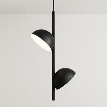 Luminária Pendente Moderna Minimalista Metal LED Counter - Preto / Branco Quente (3000K) - ORNE™