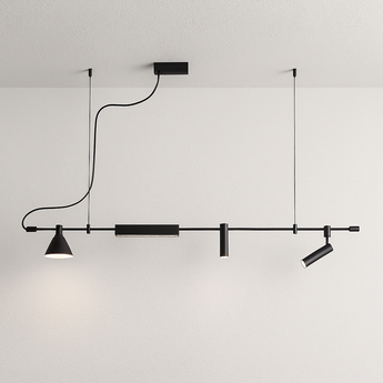 Luminária Pendente Moderna Minimalista Linear Pump - 150cm - ORNE™