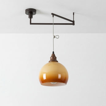 Luminária Pendente Articulado Moderno Minimalista Vidro Metal Globo Vilinki — ORNE