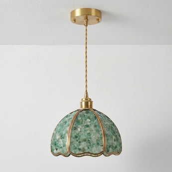Luminária Pendente Clássico Moderno Metal Vidro Camélia — ORNE