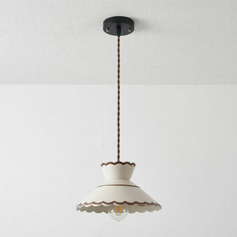 Luminária Pendente Clássico Retrô Vintage Cerâmica Metal Liela — ORNE