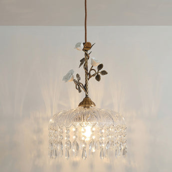 Luminária Pendente Clássico Retrô Vintage Vidro Cristal Caríntia — ORNE