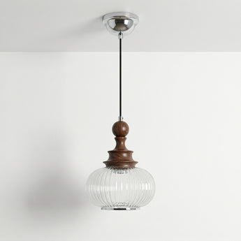 Luminária Pendente Clássico Retrô Vintage Vidro Metal Globo Chapel — ORNE
