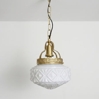 Luminária Pendente Clássico Vidro Metal Globo Alet — ORNE