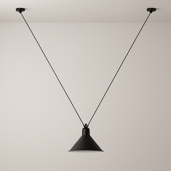 Luminária Pendente Moderna Minimalista Industrial Metal Vega - 1 lâmpada / Cinza / 6-10W - ORNE™