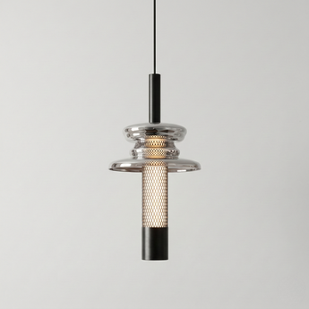 Luminária Pendente Industrial Moderno Vidro Metal LED Home — ORNE