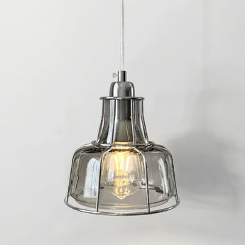 Luminária Pendente Moderna Minimalista Metal Vidro Badejo — ORNE