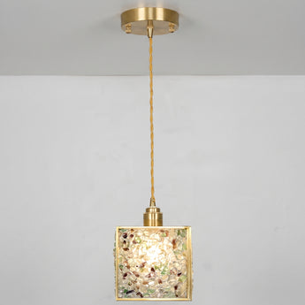 Luminária Pendente Moderno Clássico Vidro Metal Dália — ORNE