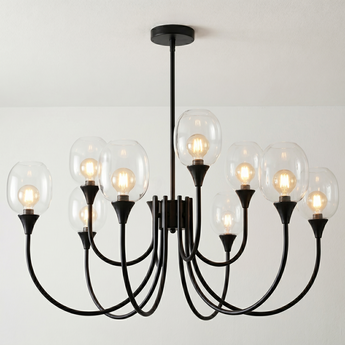 Luminária Pendente Moderno Clássico Vidro Metal Globos Provence — ORNE